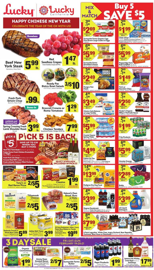 Lucky Supermarkets Ad from 02/17/2021