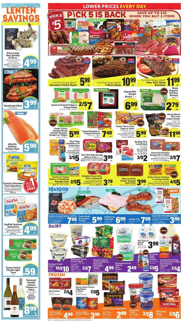 Lucky Supermarkets Ad from 02/17/2021