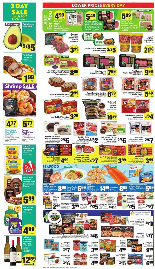 Lucky Supermarkets Ad from 03/03/2021