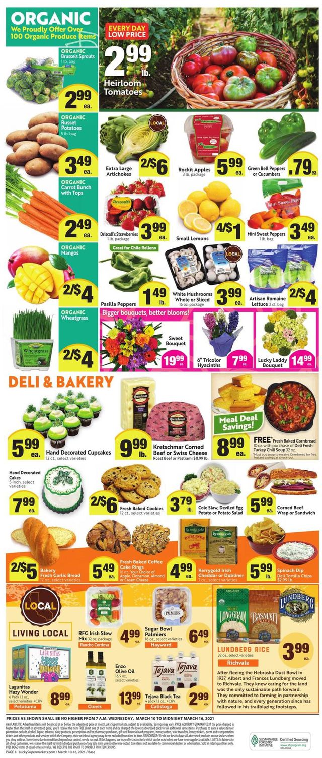Lucky Supermarkets Ad from 03/10/2021