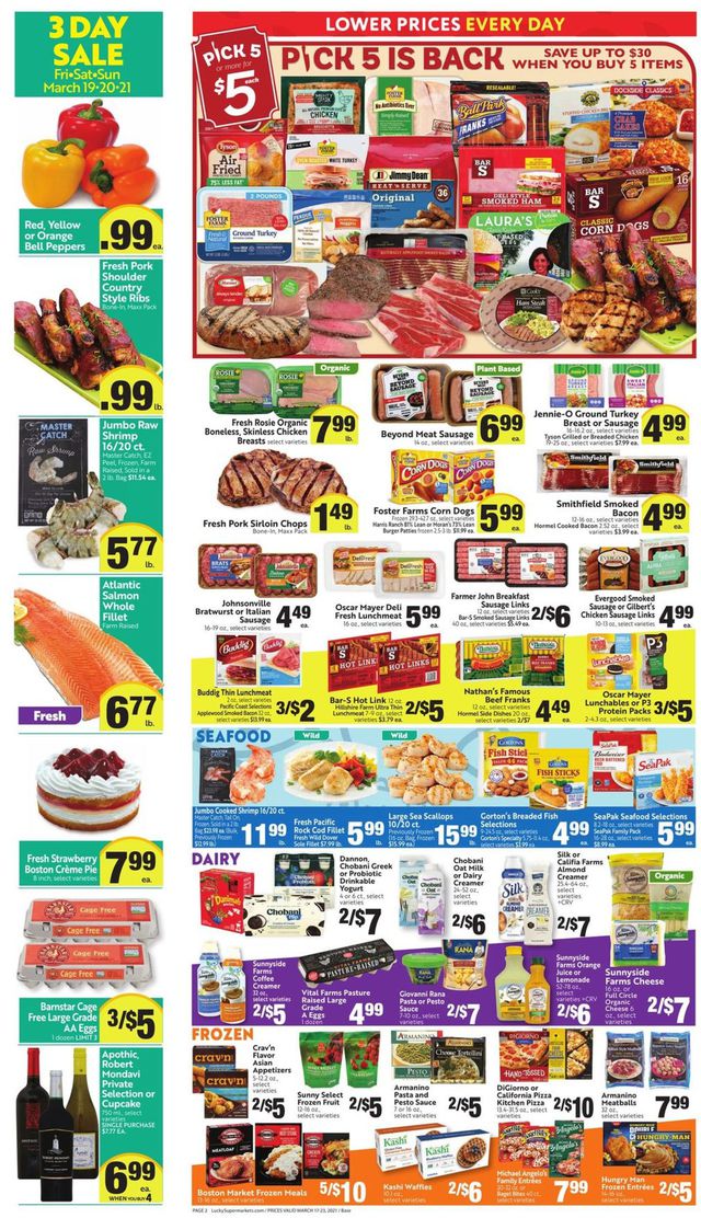 Lucky Supermarkets Ad from 03/17/2021