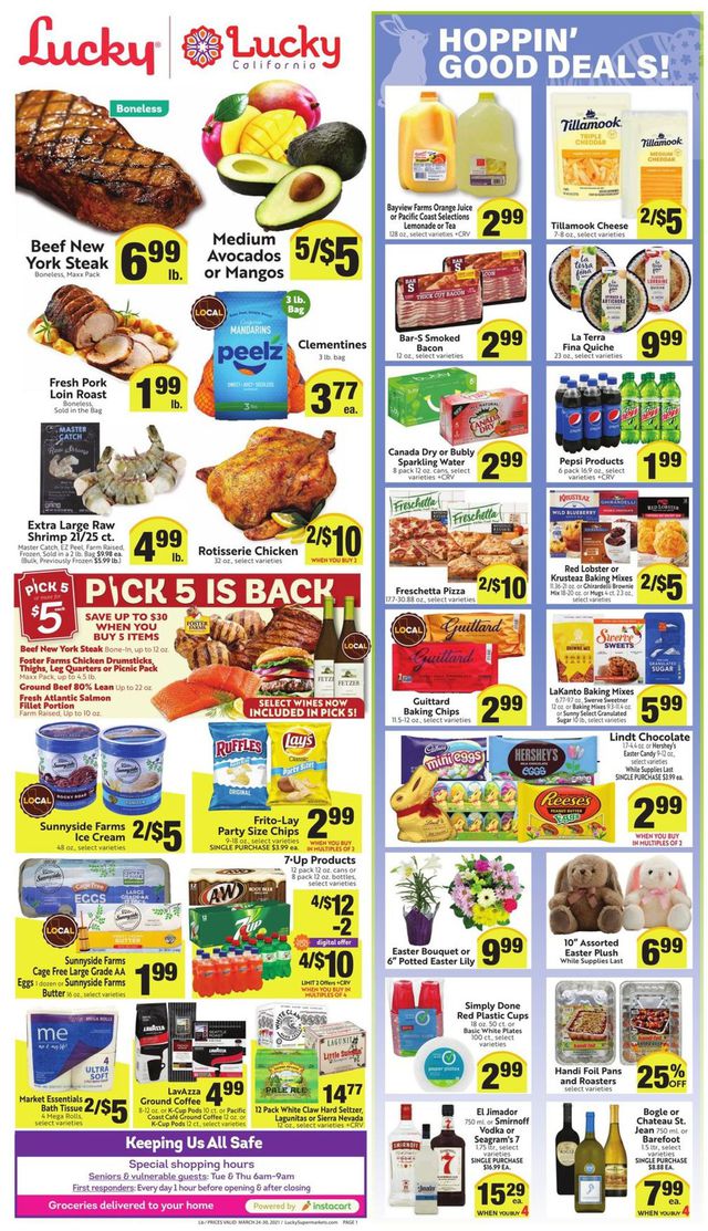 Lucky Supermarkets Ad from 03/24/2021