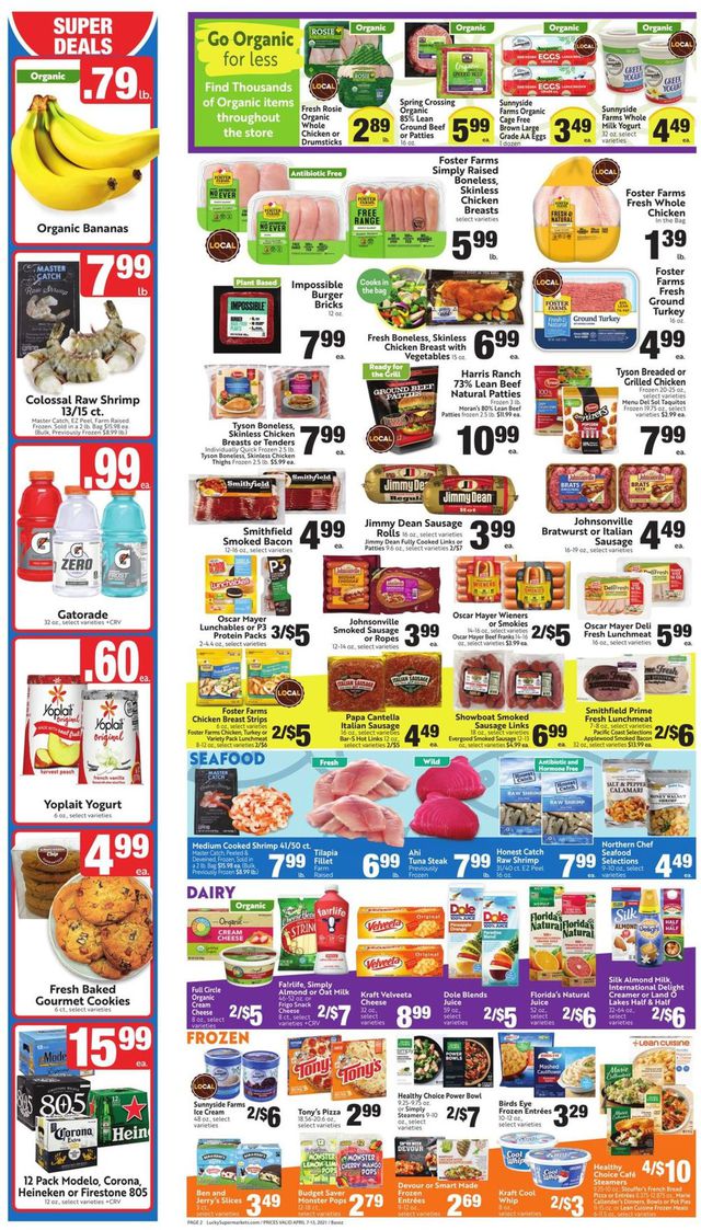 Lucky Supermarkets Ad from 04/07/2021