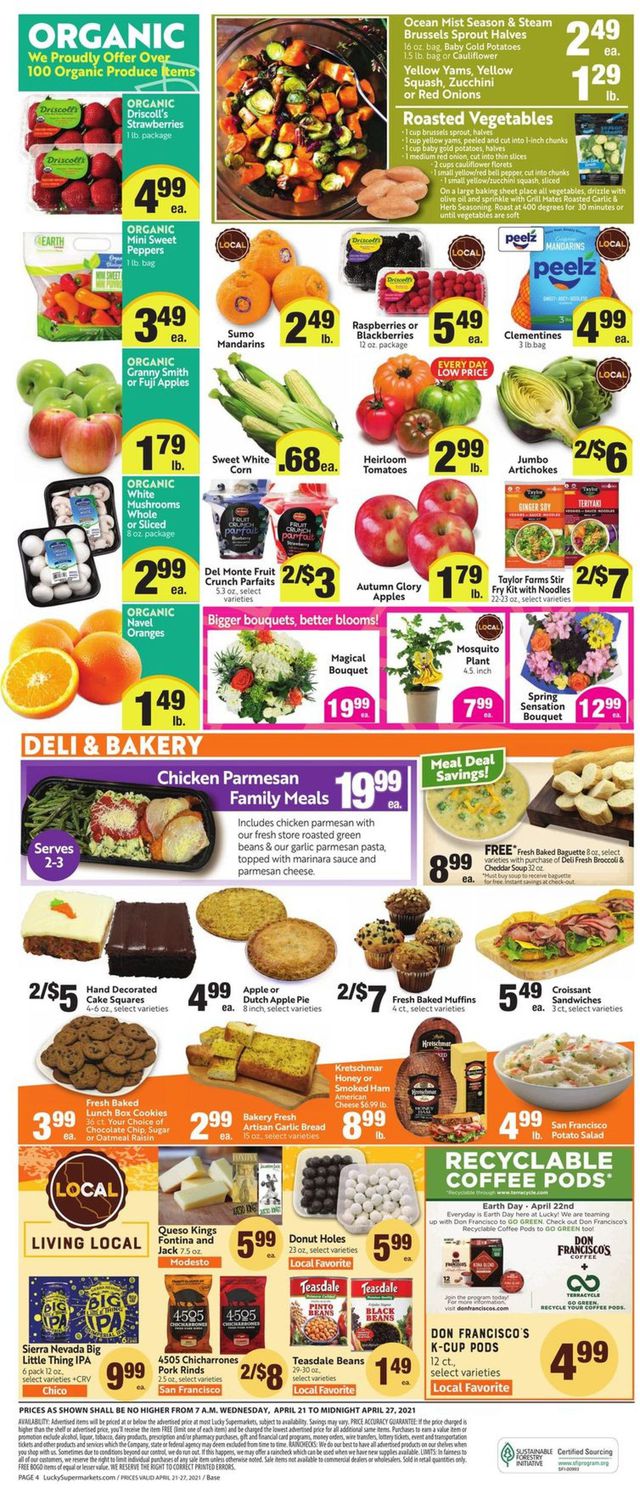 Lucky Supermarkets Ad from 04/21/2021