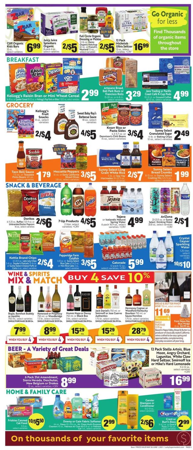 Lucky Supermarkets Ad from 05/26/2021