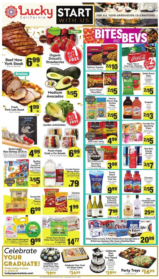 Lucky Supermarkets Ad from 06/02/2021