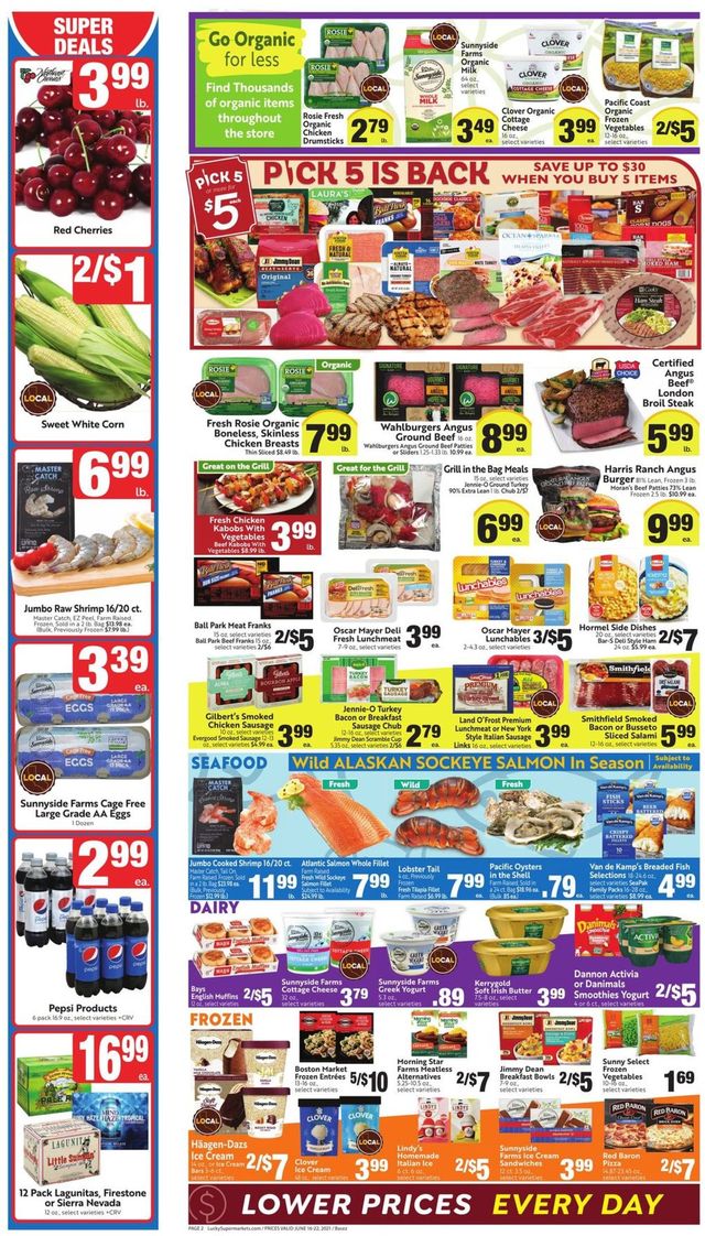 Lucky Supermarkets Ad from 06/16/2021