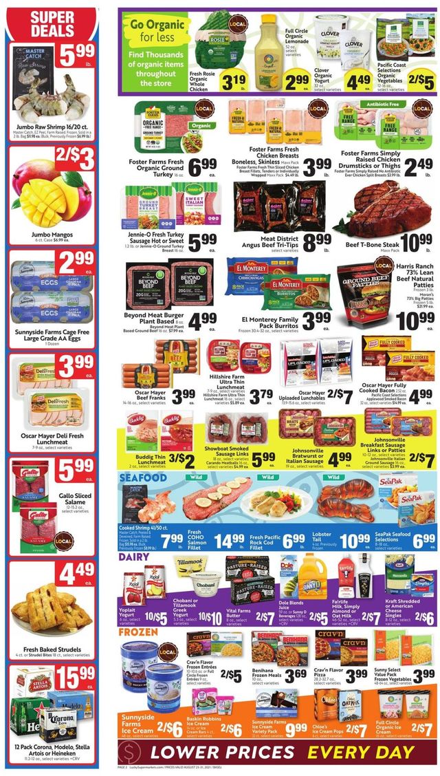 Lucky Supermarkets Ad from 08/25/2021