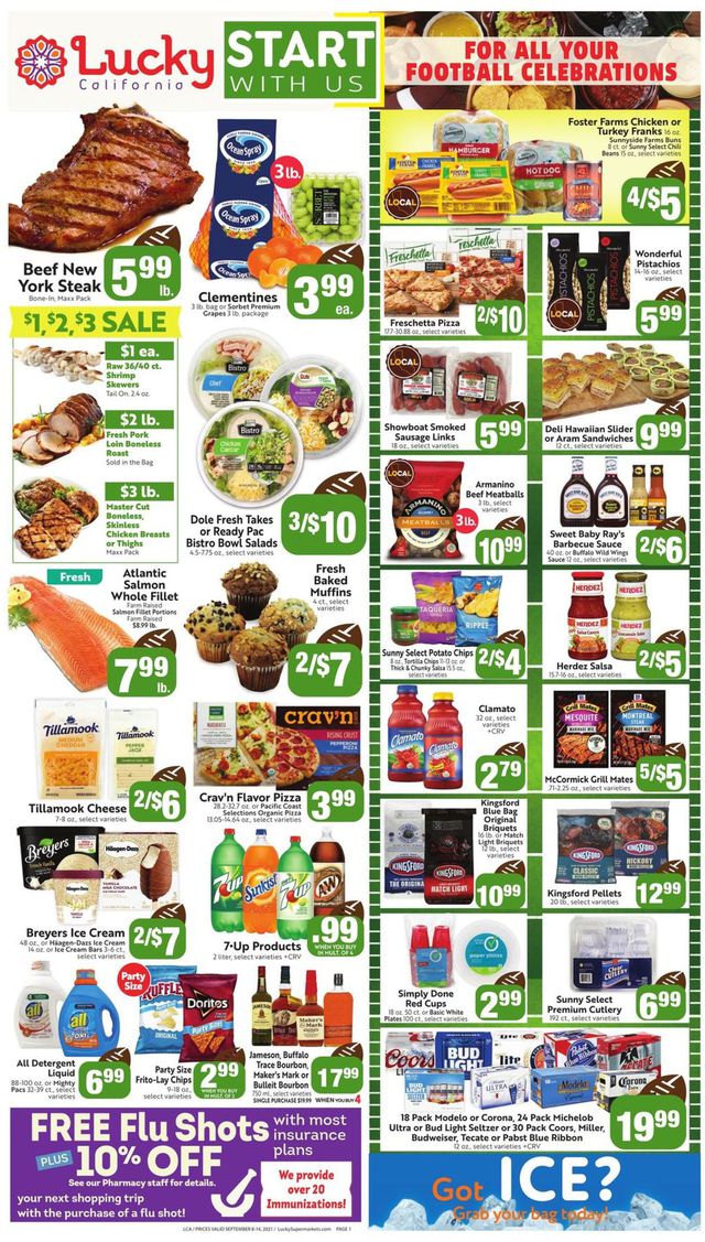 Lucky Supermarkets Ad from 09/08/2021