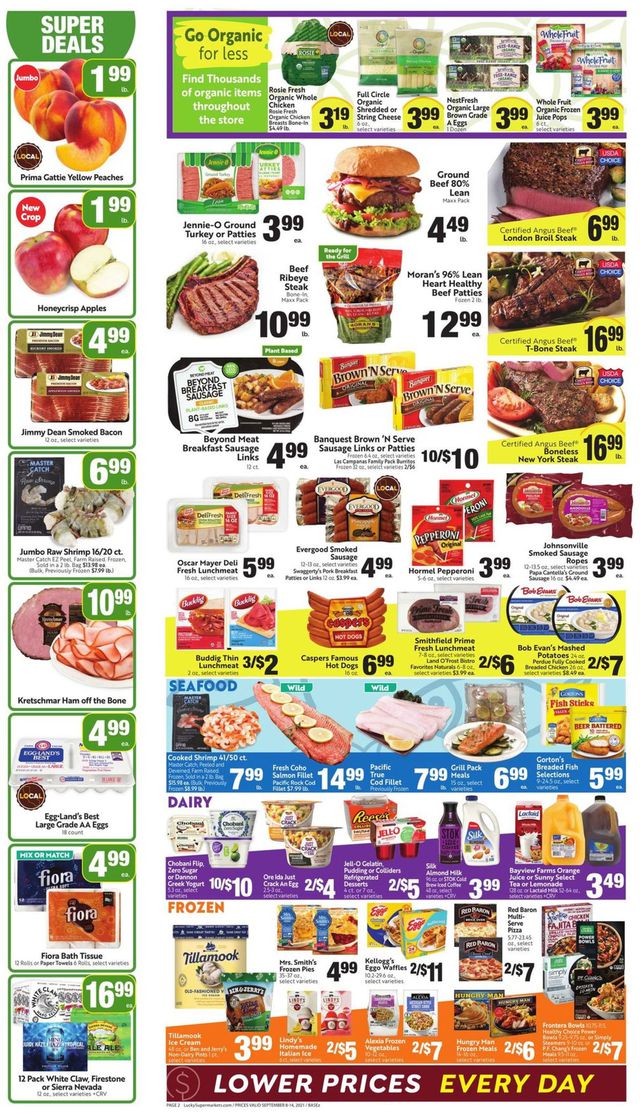 Lucky Supermarkets Ad from 09/08/2021