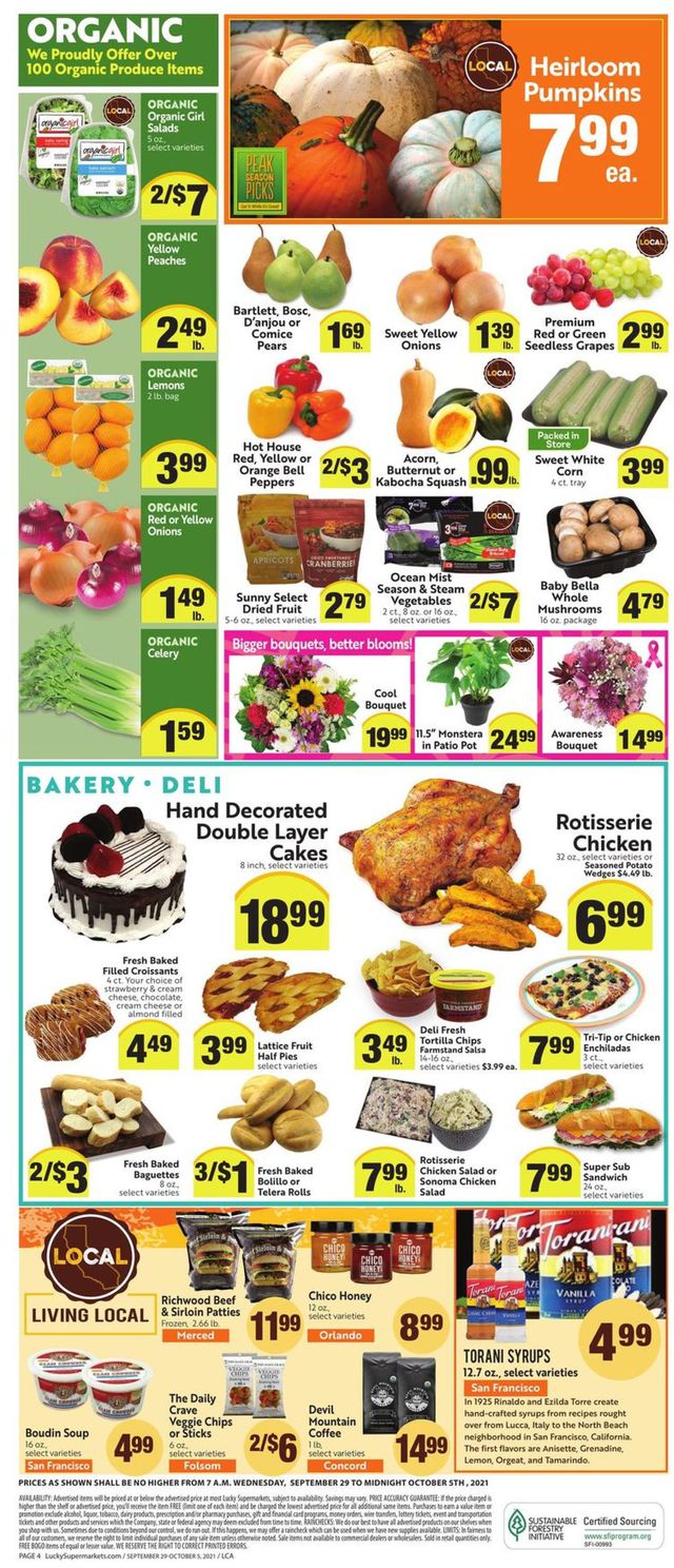 Lucky Supermarkets Ad from 09/29/2021