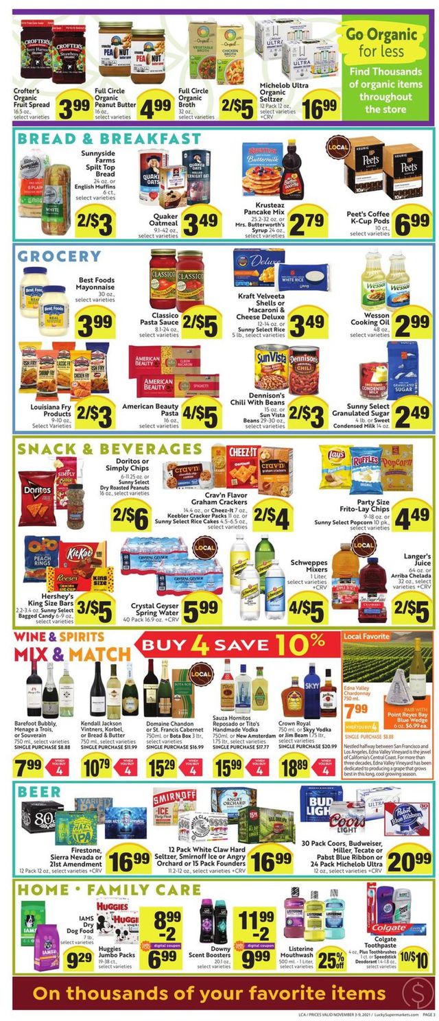 Lucky Supermarkets Ad from 11/03/2021