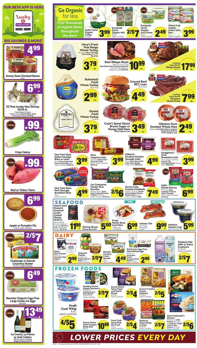 Lucky Supermarkets Ad from 11/17/2021
