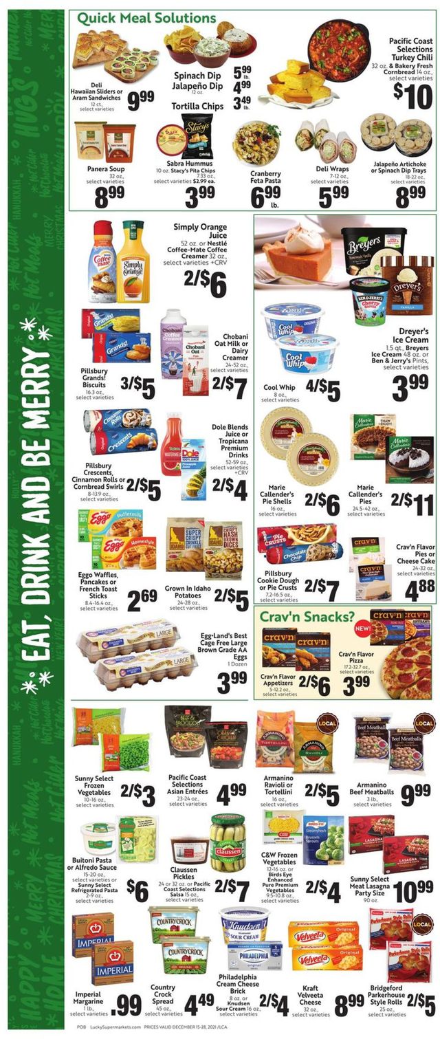 Lucky Supermarkets Ad from 12/15/2021