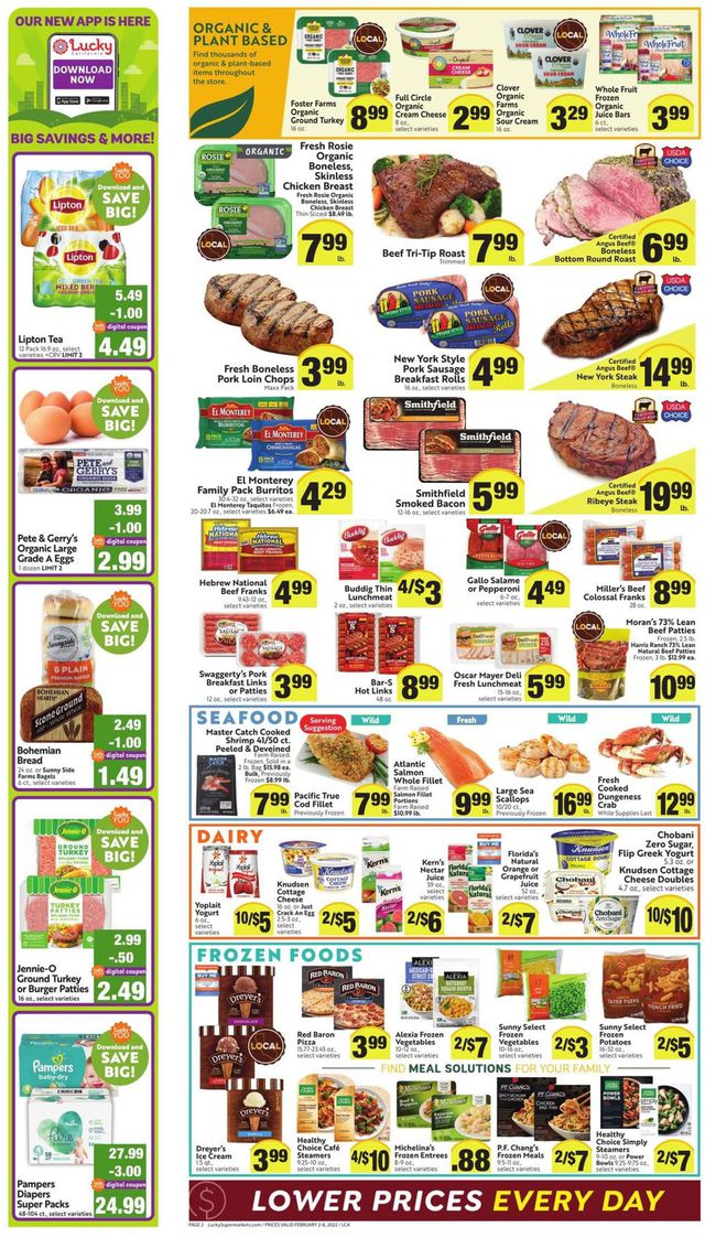 Lucky Supermarkets Ad from 02/02/2022