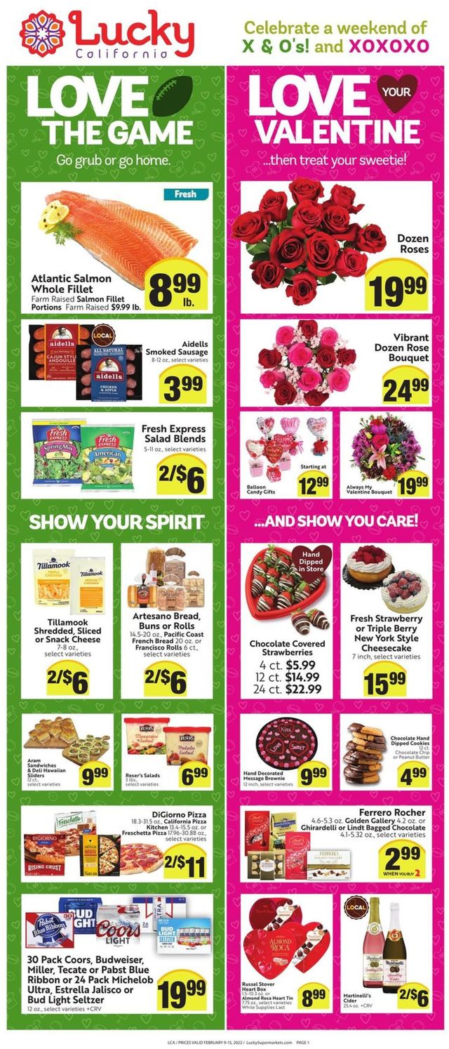 Lucky Supermarkets Ad from 02/09/2022