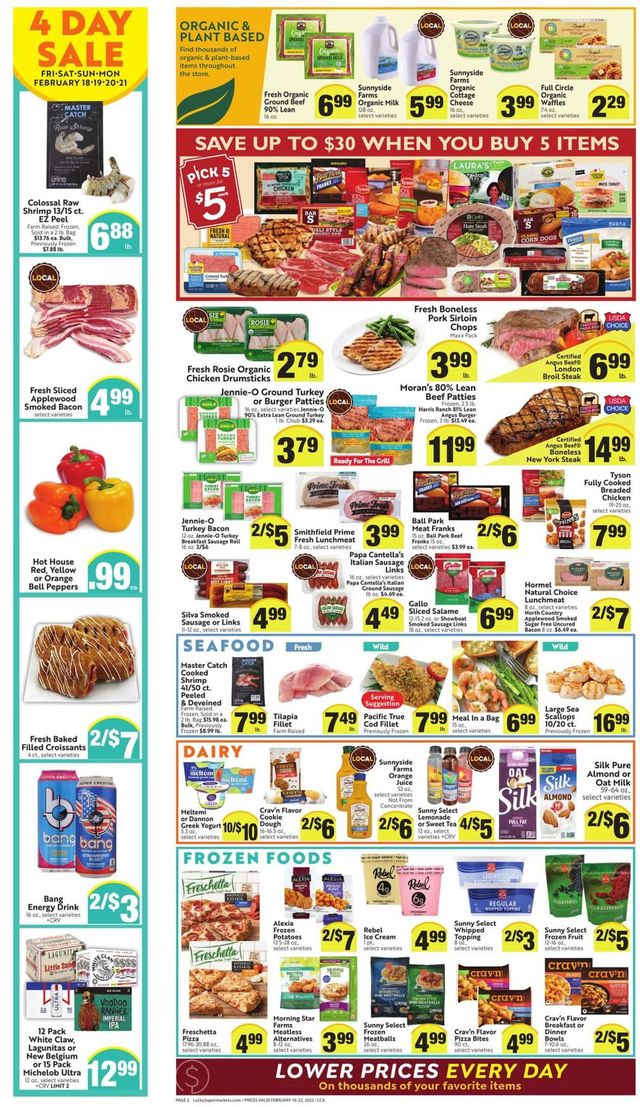 Lucky Supermarkets Ad from 02/16/2022