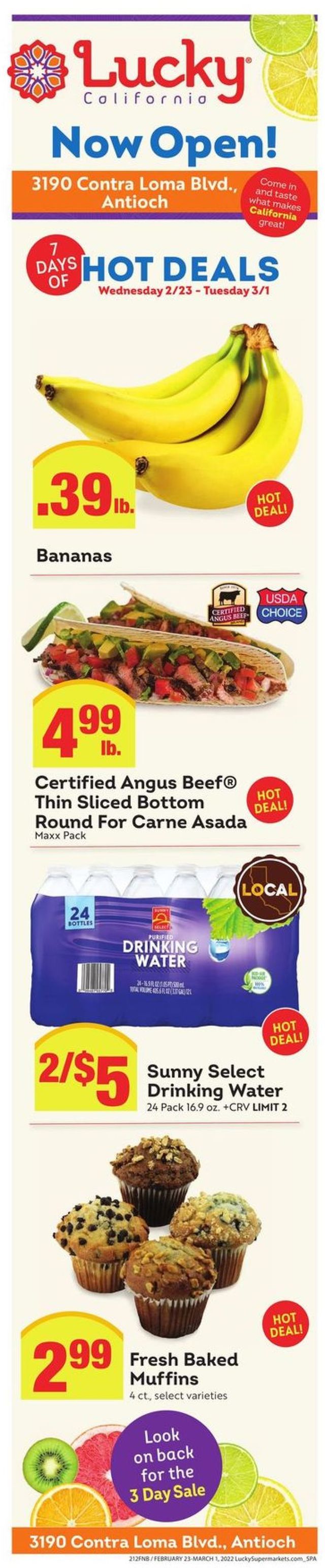 Lucky Supermarkets Ad from 02/23/2022