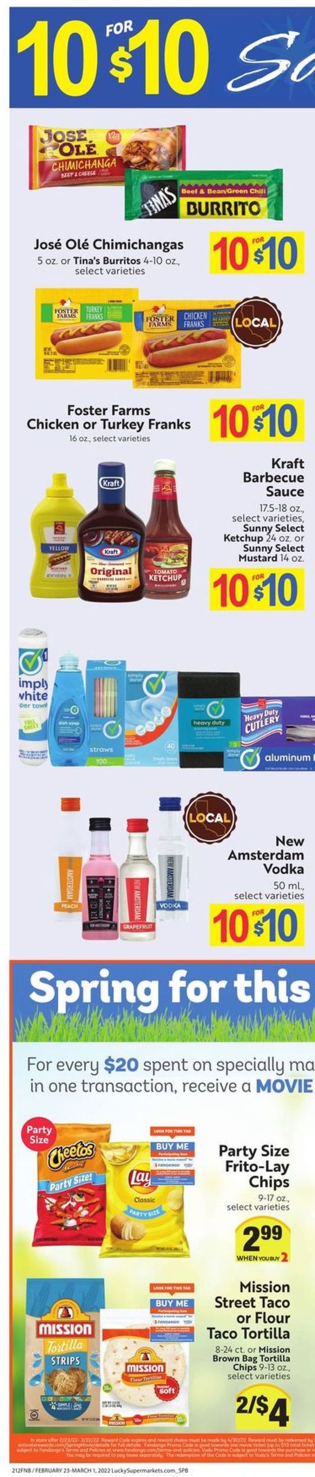 Lucky Supermarkets Ad from 02/23/2022