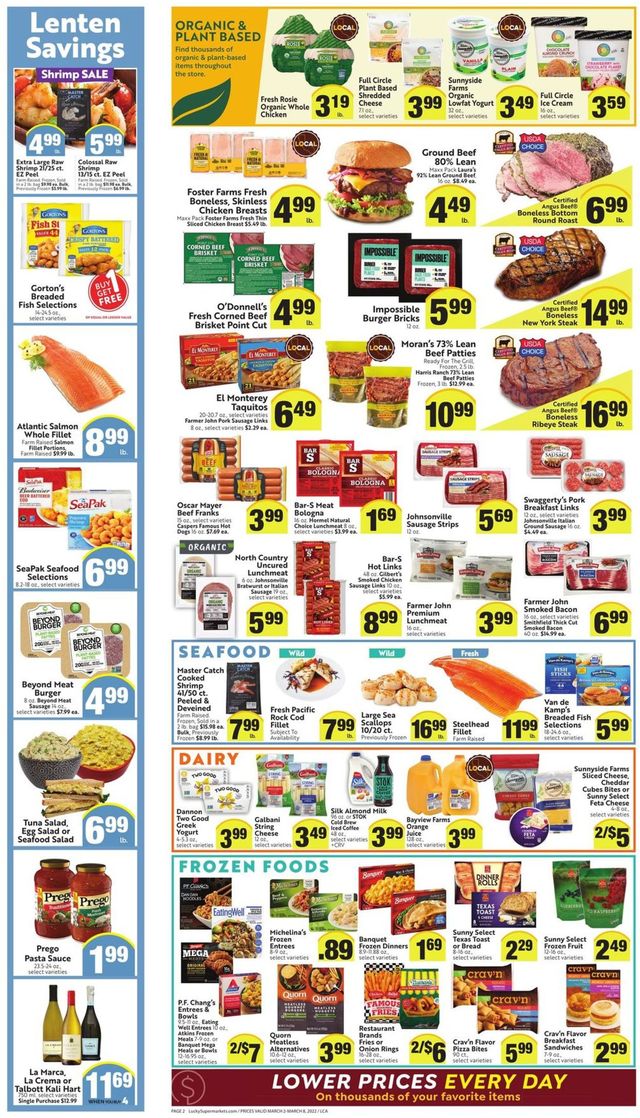 Lucky Supermarkets Ad from 03/02/2022