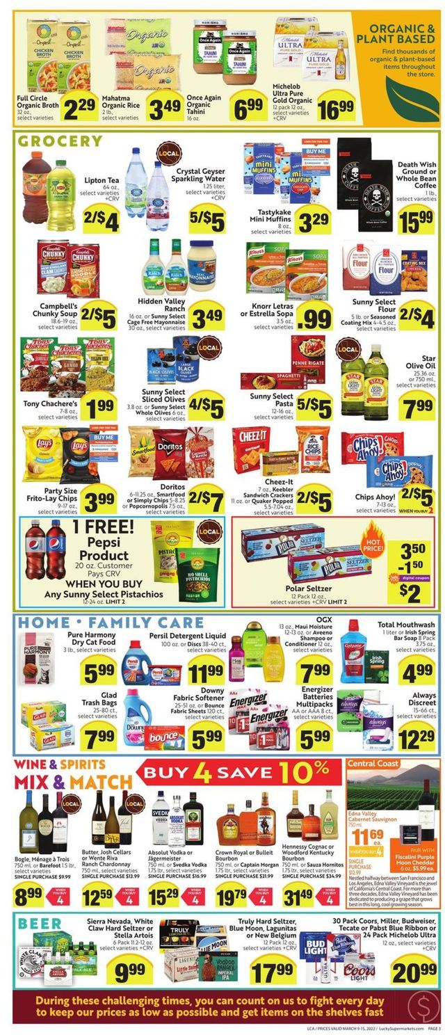 Lucky Supermarkets Ad from 03/09/2022