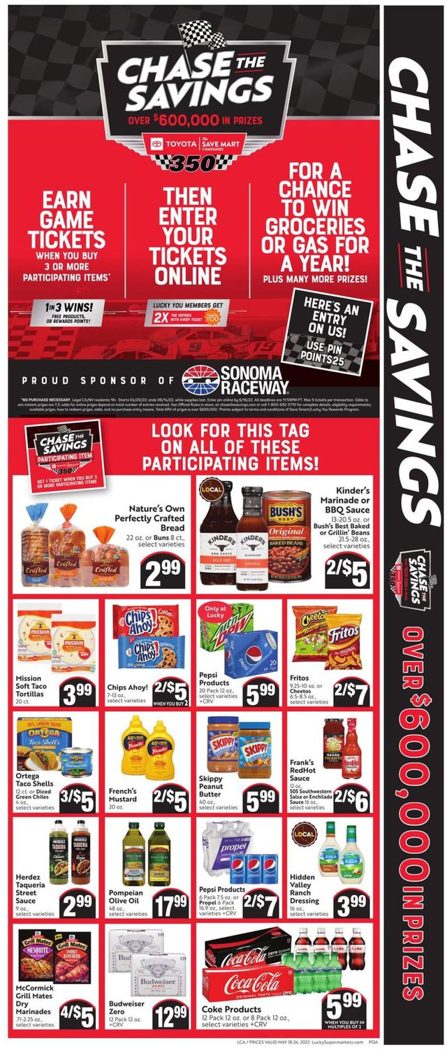 Lucky Supermarkets Ad from 05/18/2022