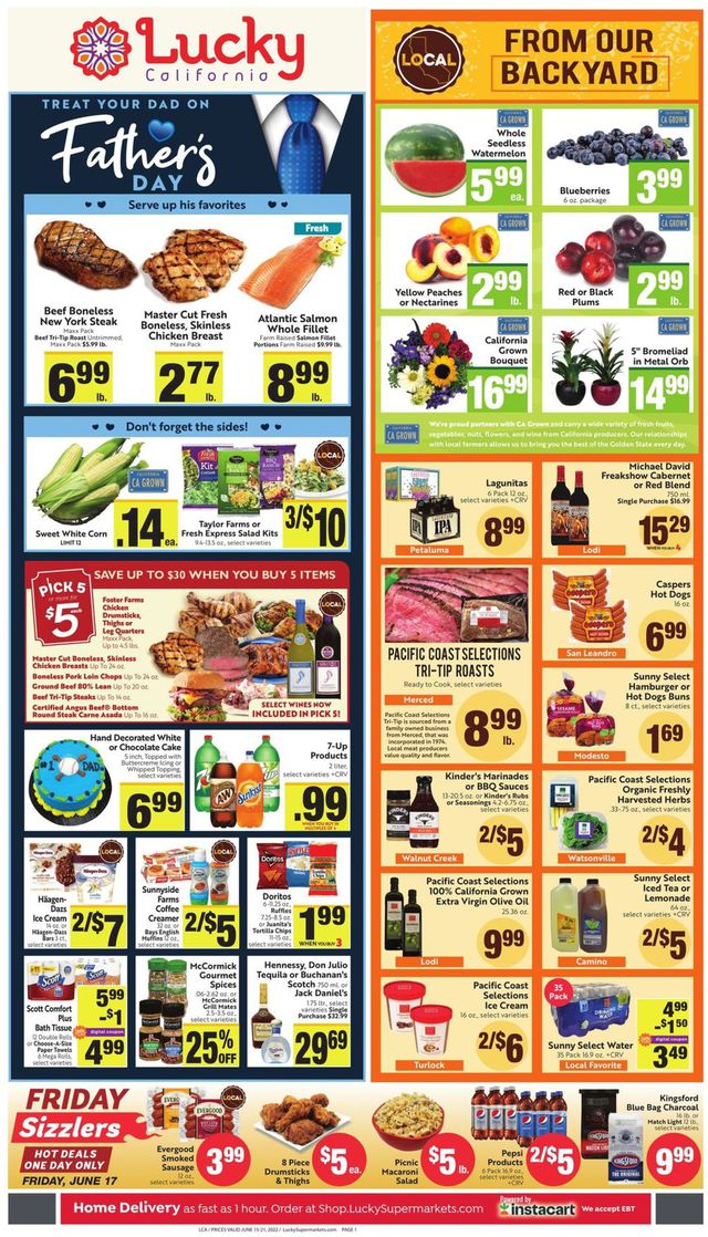 Lucky Supermarkets Ad from 06/15/2022