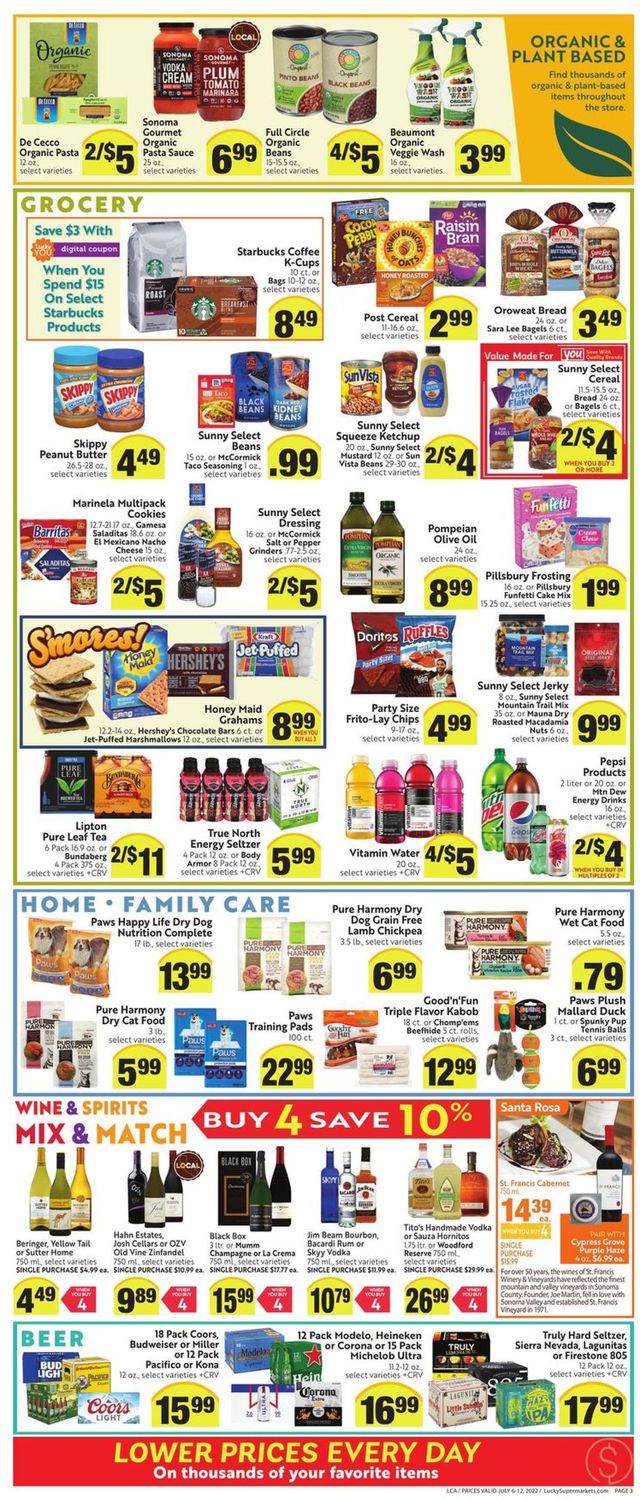 Lucky Supermarkets Ad from 07/06/2022