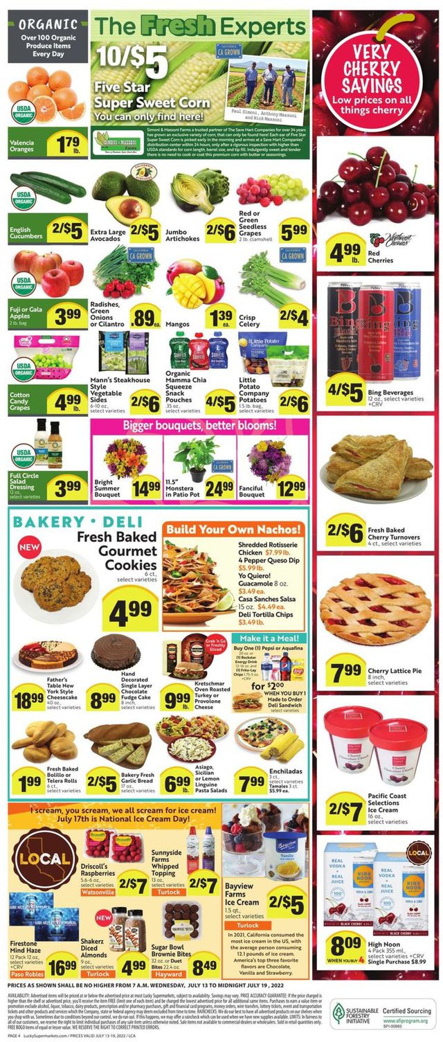 Lucky Supermarkets Ad from 07/13/2022