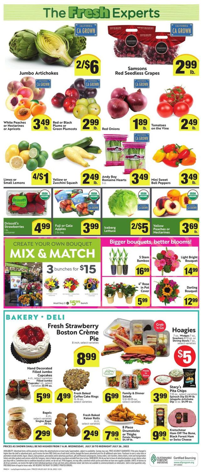 Lucky Supermarkets Ad from 07/20/2022