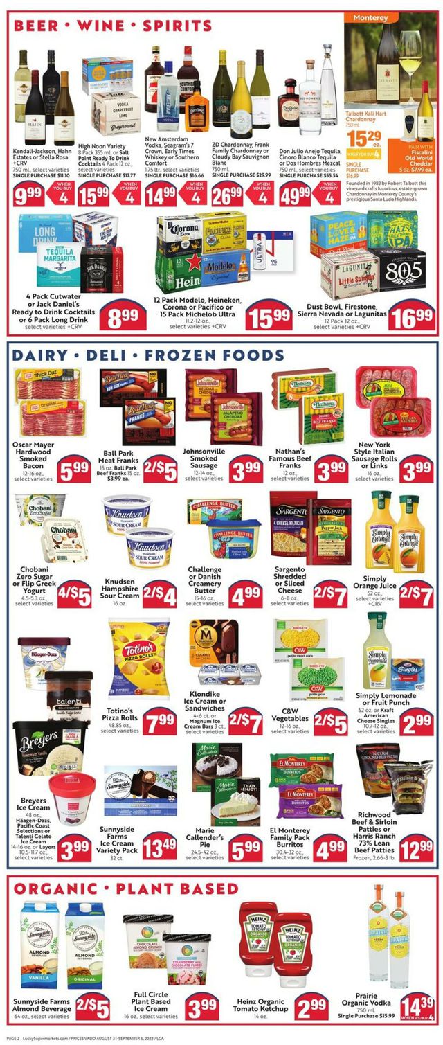 Lucky Supermarkets Ad from 08/31/2022