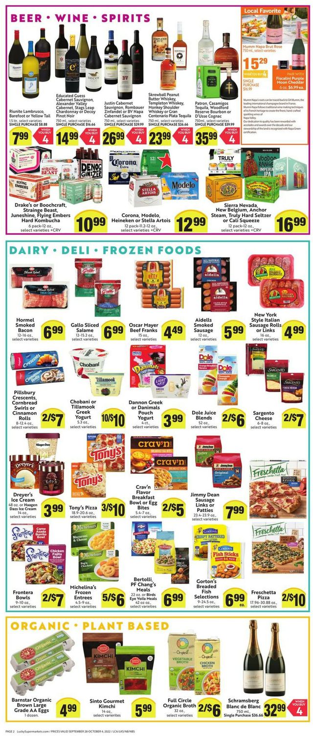 Lucky Supermarkets Ad from 09/28/2022