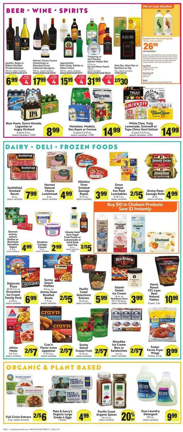 Lucky Supermarkets Ad from 10/05/2022