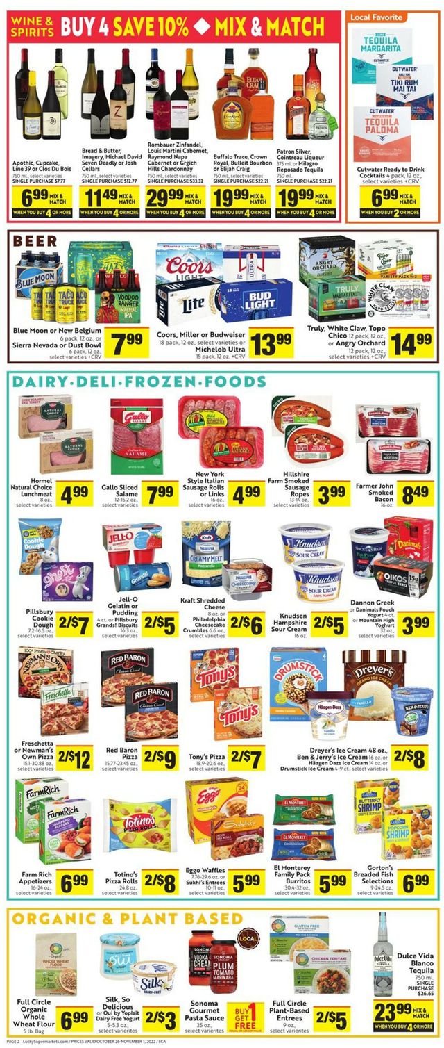 Lucky Supermarkets Ad from 10/26/2022
