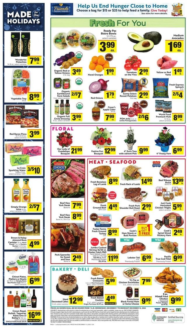 Lucky Supermarkets Ad from 12/07/2022
