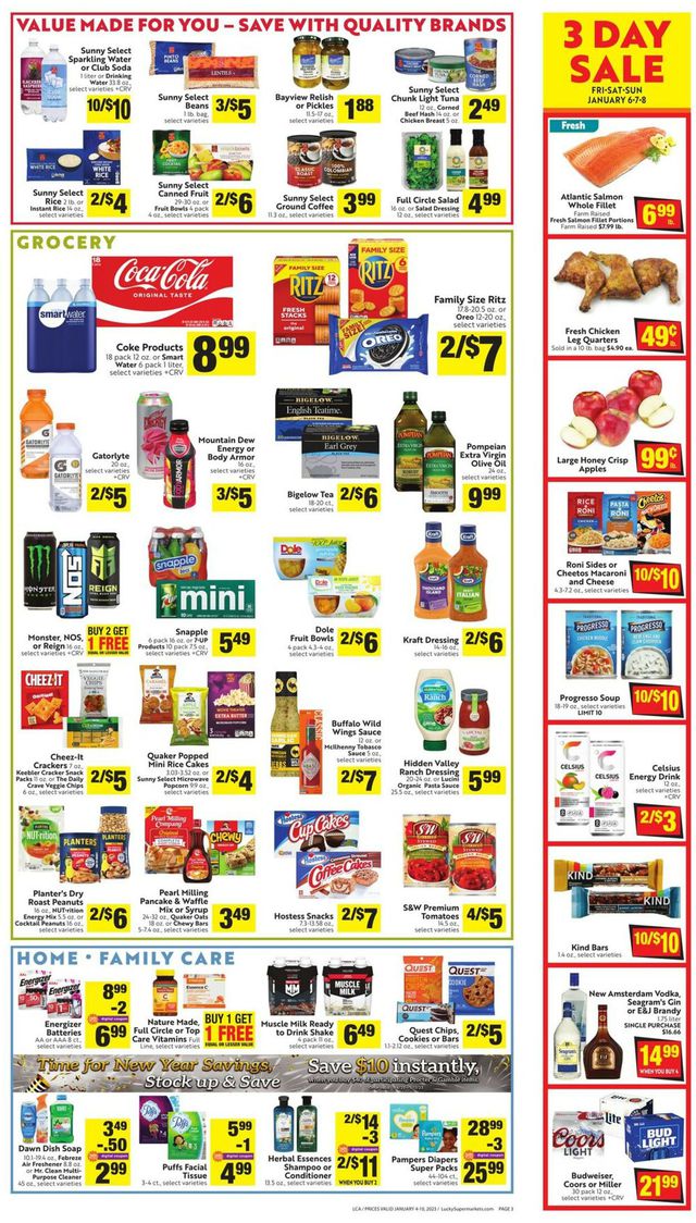 Lucky Supermarkets Ad from 01/04/2023