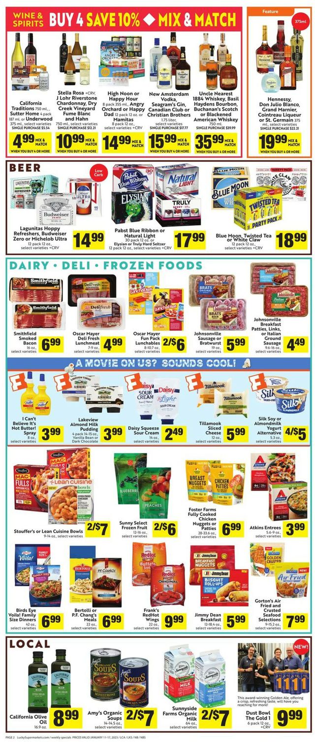 Lucky Supermarkets Ad from 01/11/2023