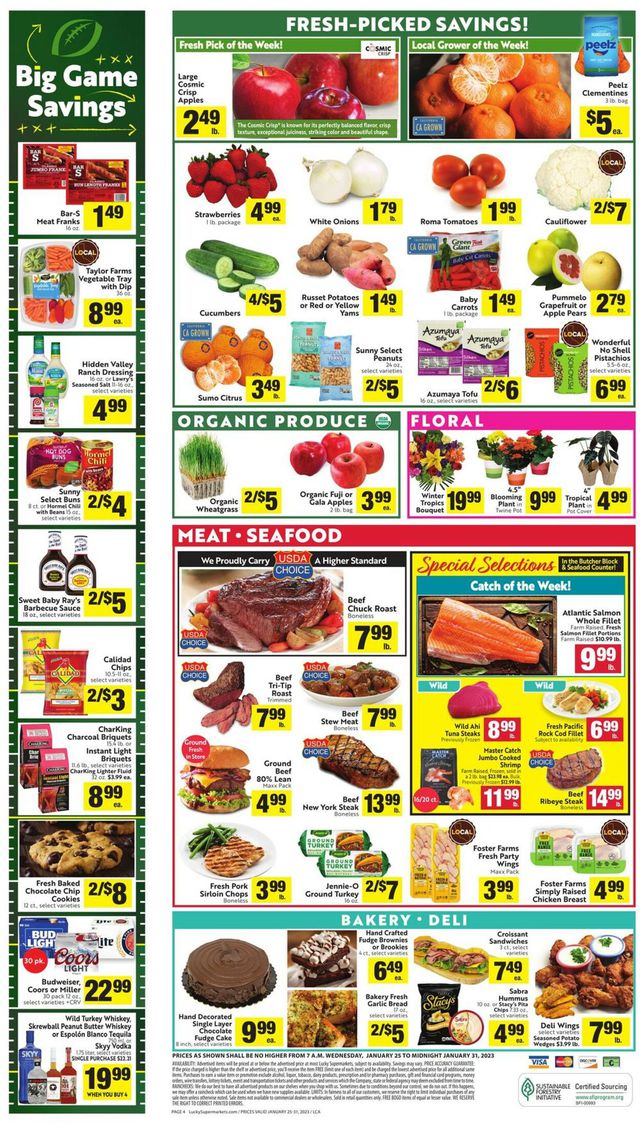Lucky Supermarkets Ad from 01/25/2023