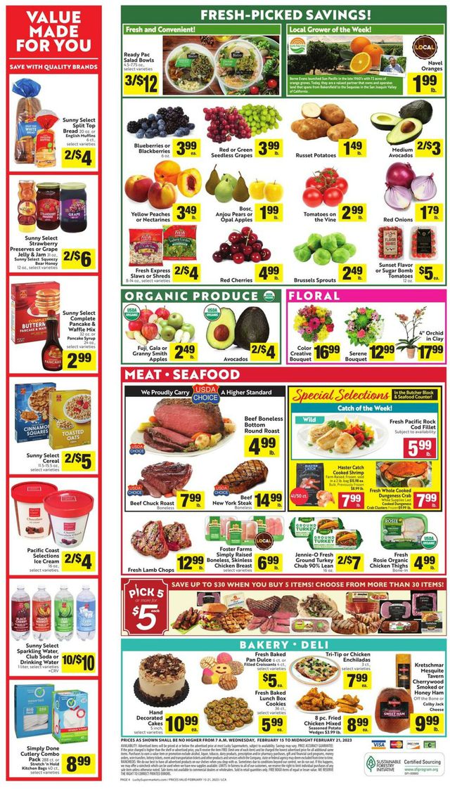 Lucky Supermarkets Ad from 02/15/2023