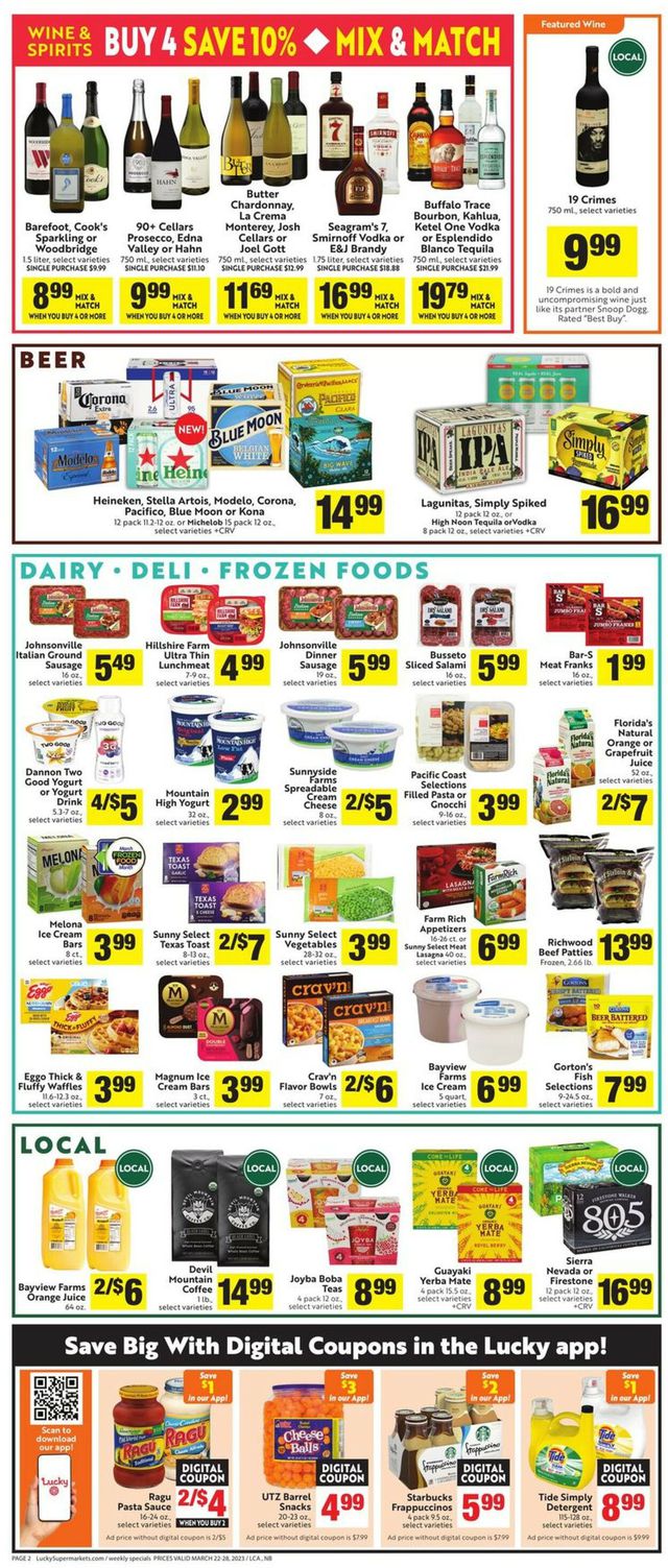 Lucky Supermarkets Ad from 03/22/2023