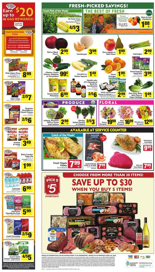 Lucky Supermarkets Ad from 03/29/2023
