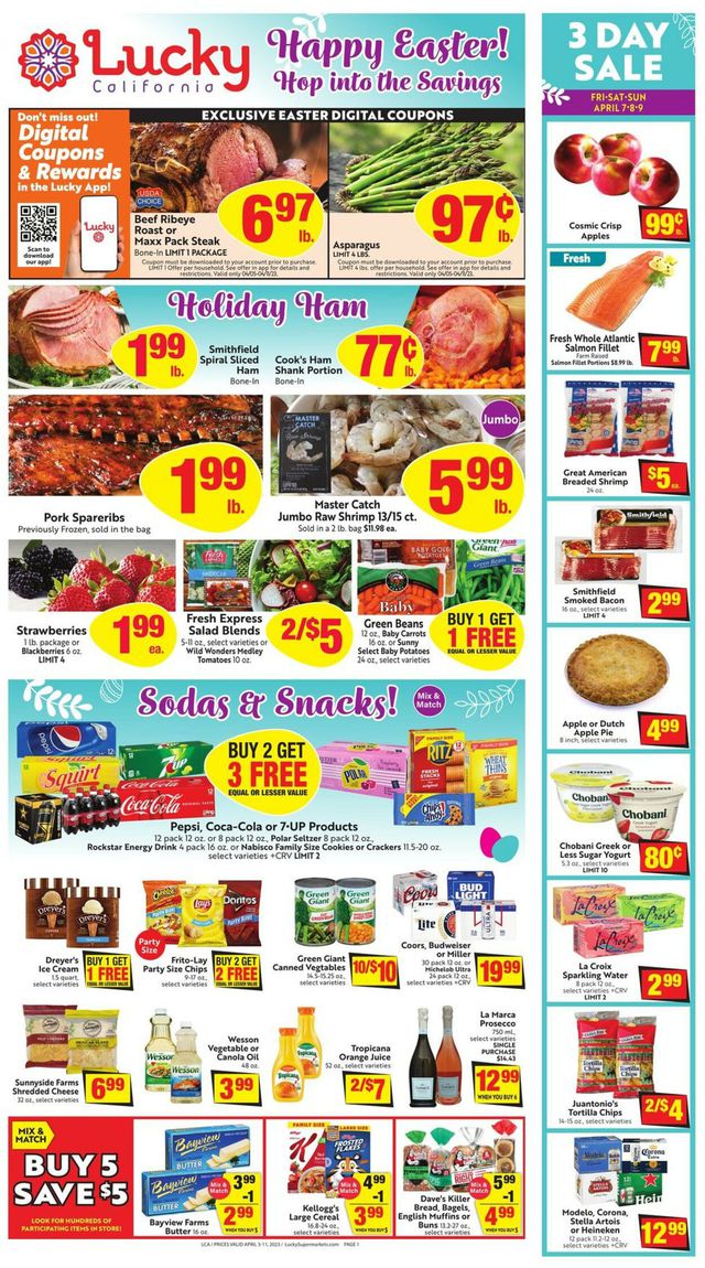 Lucky Supermarkets Ad from 04/05/2023