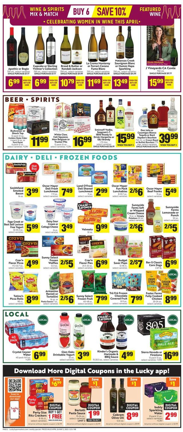 Lucky Supermarkets Ad from 04/26/2023