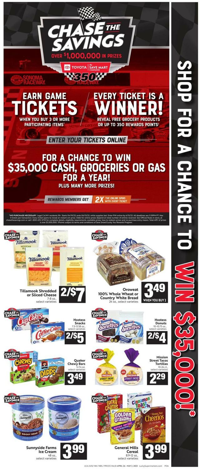 Lucky Supermarkets Ad from 04/26/2023