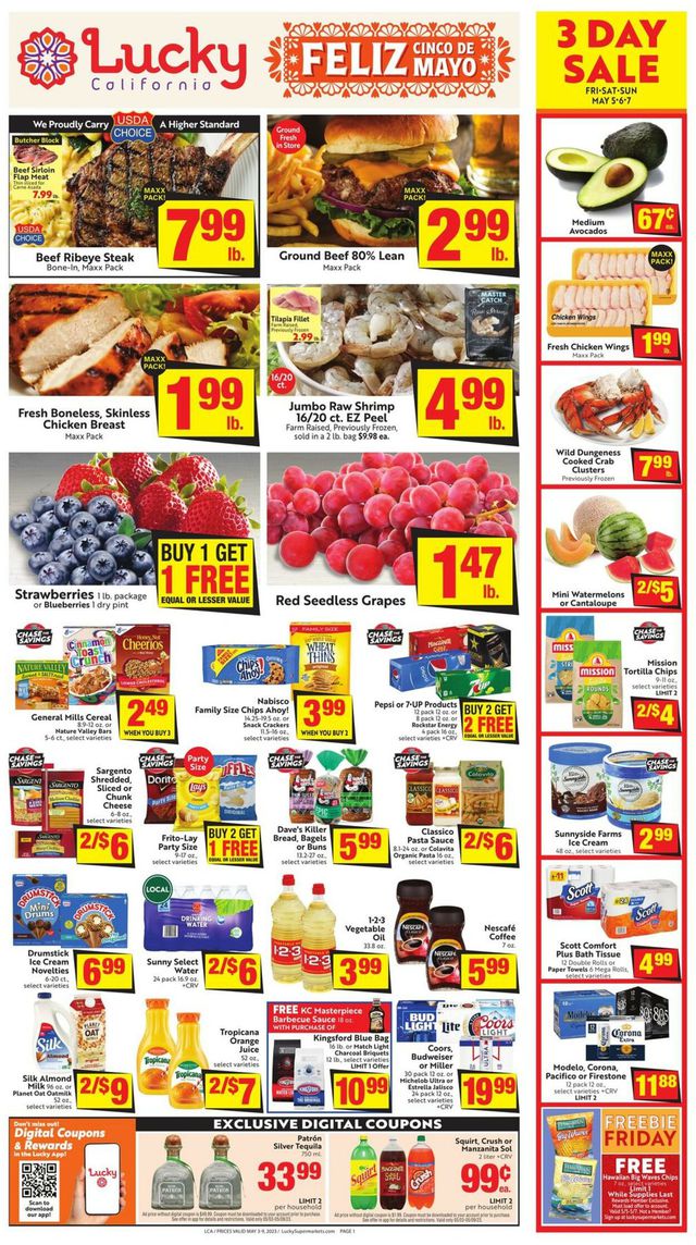 Lucky Supermarkets Ad from 05/03/2023