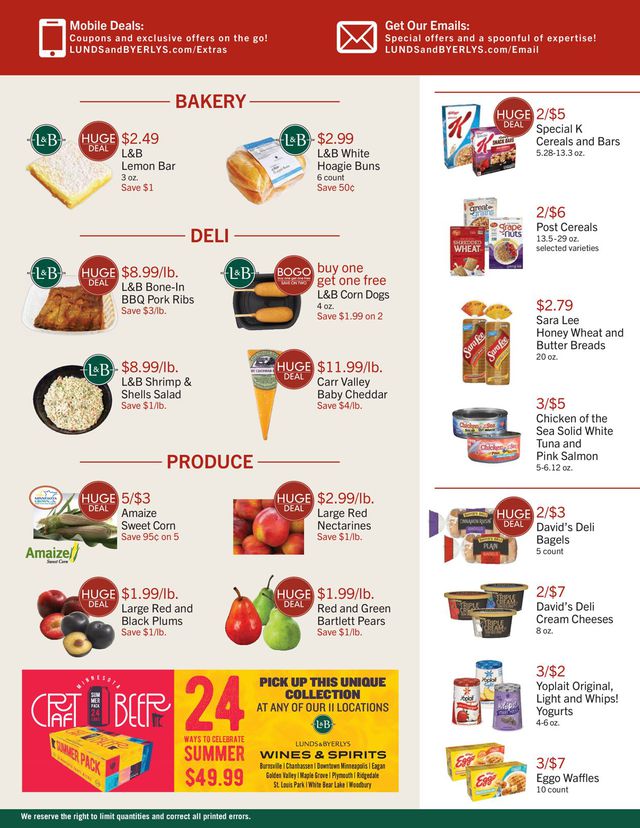 Lunds & Byerlys Ad from 08/13/2020