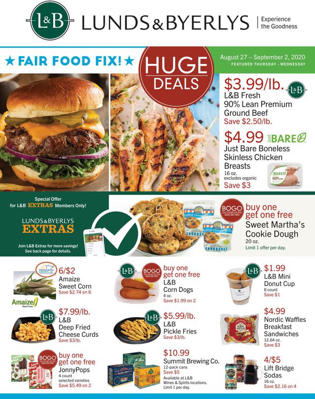 Lunds & Byerlys Ad from 08/27/2020