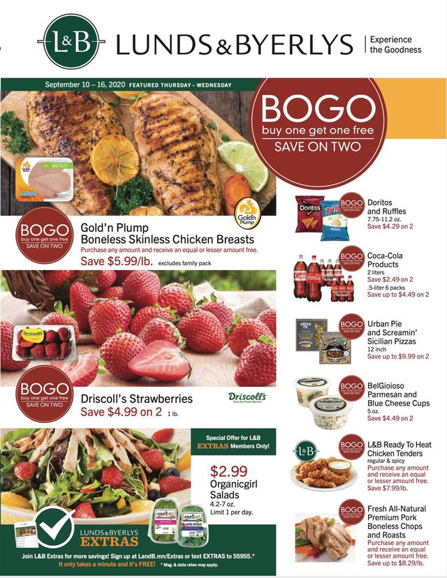 Lunds & Byerlys Ad from 09/10/2020