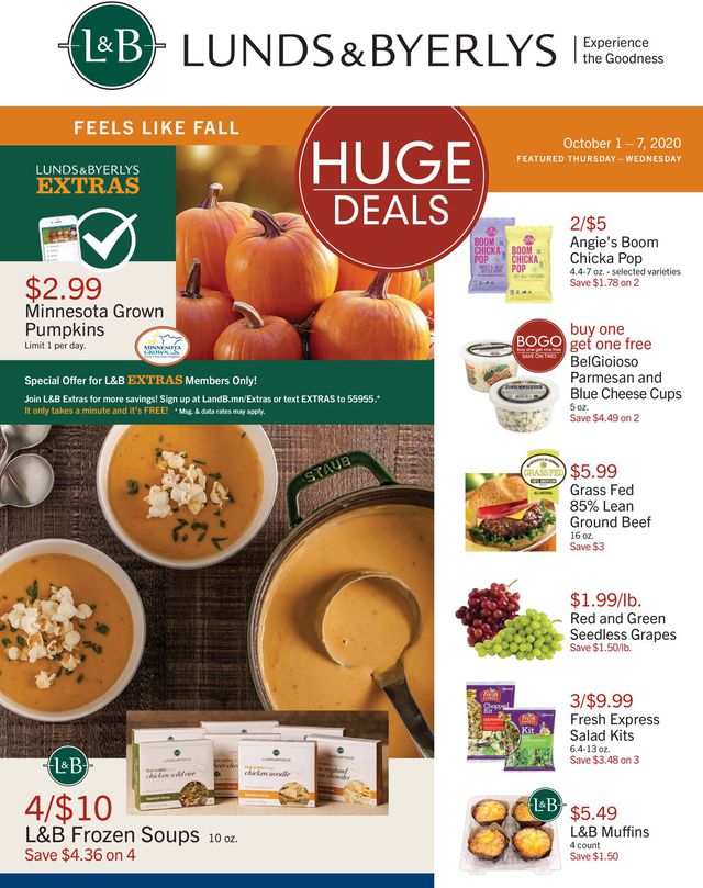 Lunds & Byerlys Ad from 10/01/2020