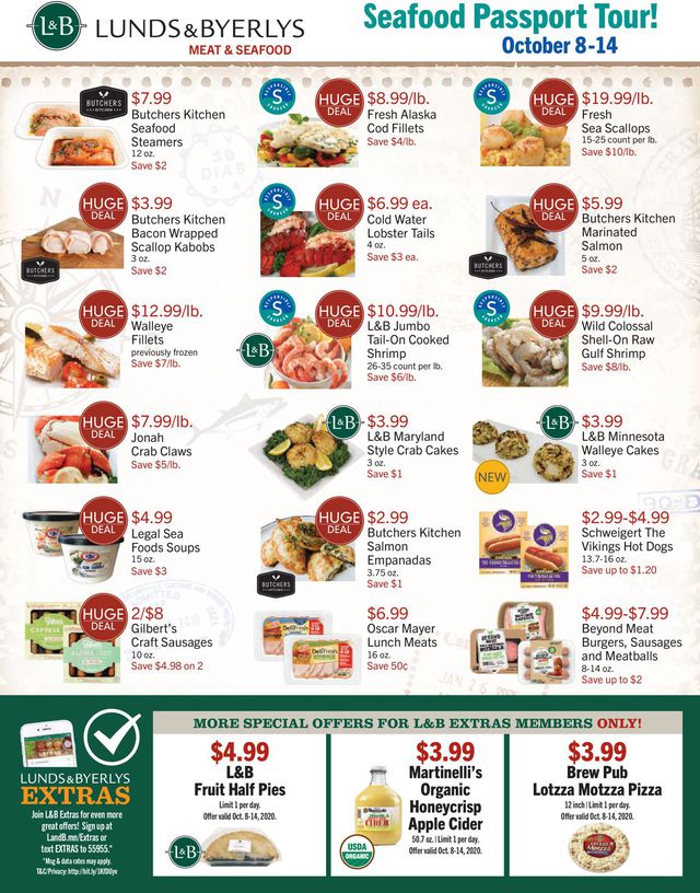 Lunds & Byerlys Ad from 10/08/2020